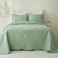 Oversized King Bedspread 114"x102", 3 Pieces California King Quilt Set by cmfshape-quiltset
