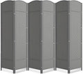 6 Panel Folding Room Divider, Woven Privacy Screen, handcrafted diamond pattern by cocosica