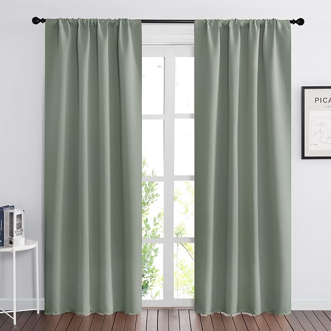 RYB HOME Blackout Curtains for Bedroom Living Dining Room 84 inches Long | by RYBHOME