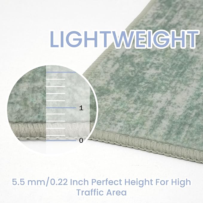 Abstract Area Rug 4x6 Ft Washable Rugs - Image 4