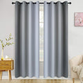 COSVIYA Curtains & Drapes Grommet Ombre Grey/Gray Curtains W52 x L84 Inch | by COSVIYA