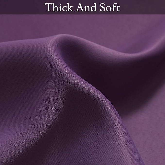 SimpleHome Purple to Grey White Ombre Room Darkening Curtains 84 Inch | Curtains - Image 7