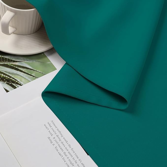 CUCRAF Turquoise Blackout Curtains 84 inch Length 2 Panels Set, Room Darkening - Image 10