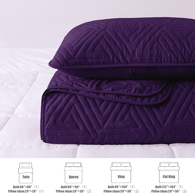Whale Flotilla Soft Geometric Twin Quilt Set - Image 5