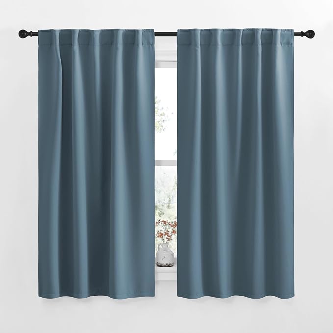 NICETOWN Smoky Blue Blackout Curtains by NICETOWN