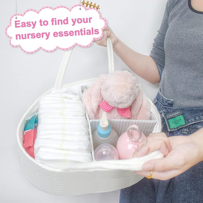 ABenkle Baby Diaper Caddy, Nursery Storage Bin and Car Organizer - Image 4