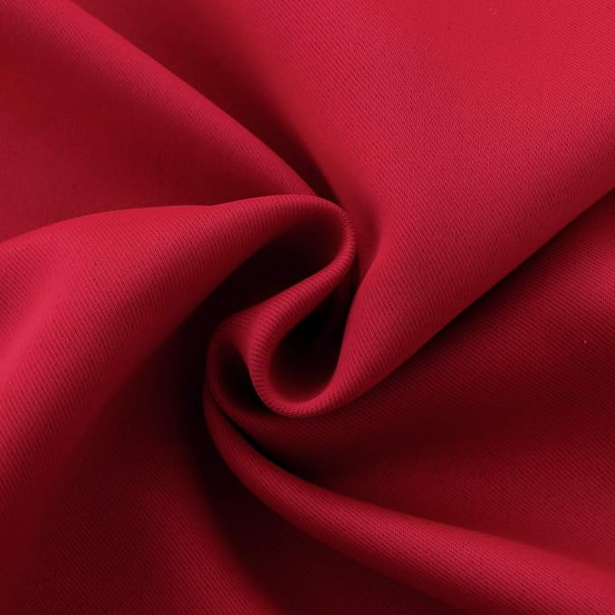 BGment Red Blackout Curtains 48 Inch Length - Image 5