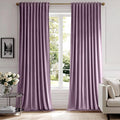 MIULEE Lavender Velvet Curtains 52x84 inches Luxury Blackout Curtains | Thermal by MIULEE
