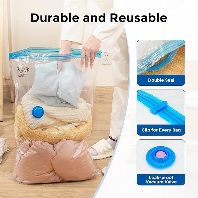 ETENWOLF 12 Combo Vacuum Storage Bags - Image 7