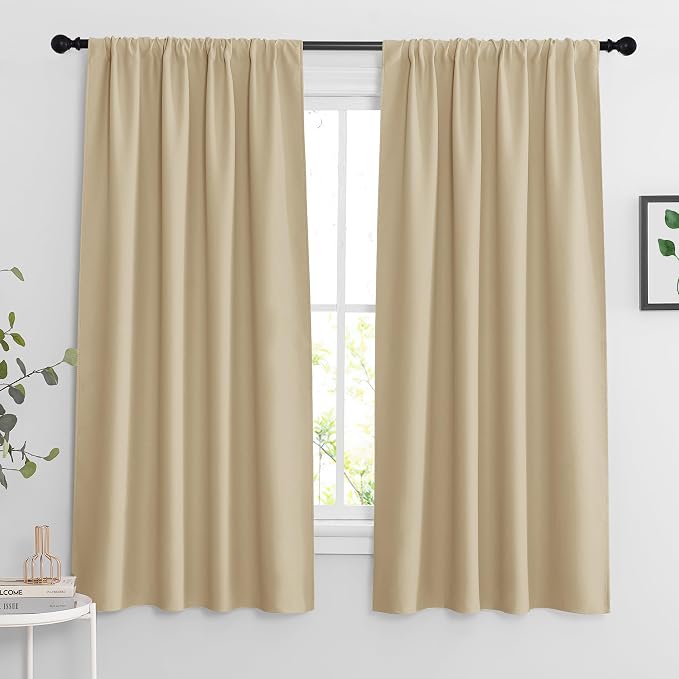 RYB HOME Curtains for Bedroom Living Room Nursery Office 63 inches Long | by RYBHOME