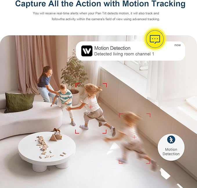 GBIUT Indoor Security Camera, 5G & 2.4GHz Dog/Puppy/Pet WiFi Security Camera with Phone App, 360° Pan/Tilt Home Cameras Indoor, Smart AI Auto Tracking & Night Vision, US Cloud Storage (2Pack)