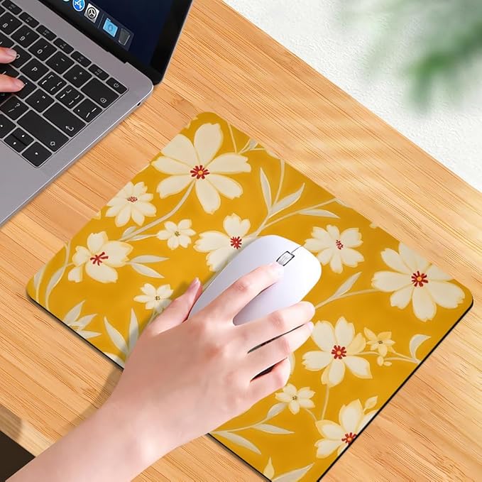 Sunday Market Square Mouse pad, Texture, Waterproof, Anti Slip Rubber Base, Computer Mouse pad, Laptop Mouse pad