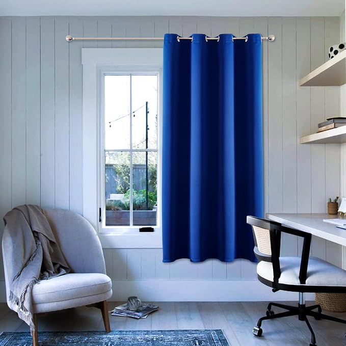 ChrisDowa Blackout Curtains Door Curtain 63 Inch Length Closet Drapes | 52W x by ChrisDowa