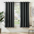 Deconovo Blackout Curtains for Bedroom and Living Room 45 Inches Long | Black by Unknown