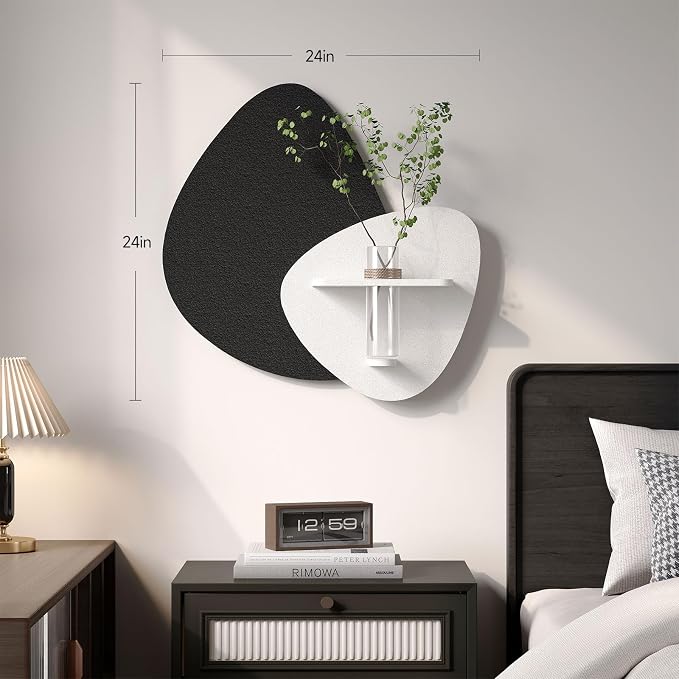 Cuspin 3D Textured Black and White Wall Art - Image 4