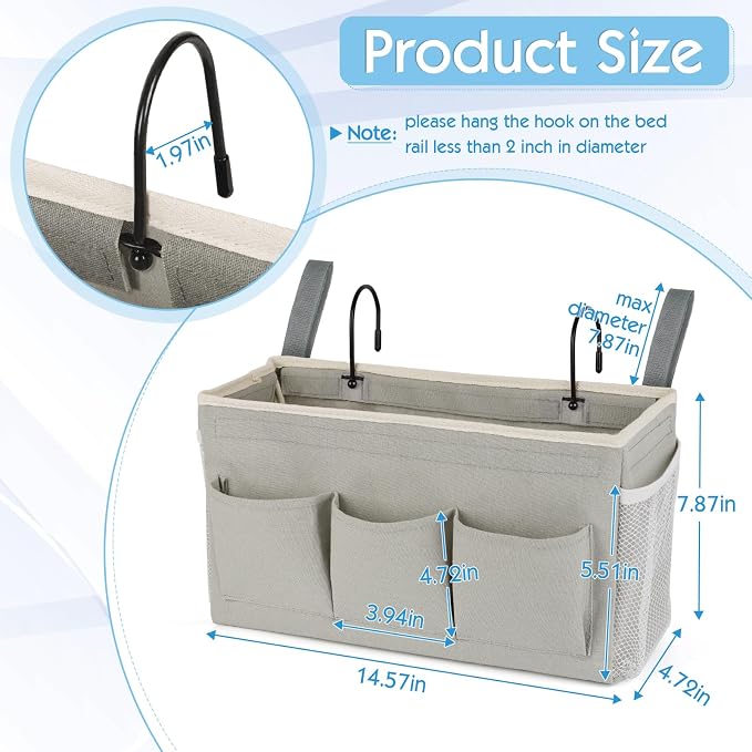 Bedside Caddy Bedside Storage Bag - Image 2
