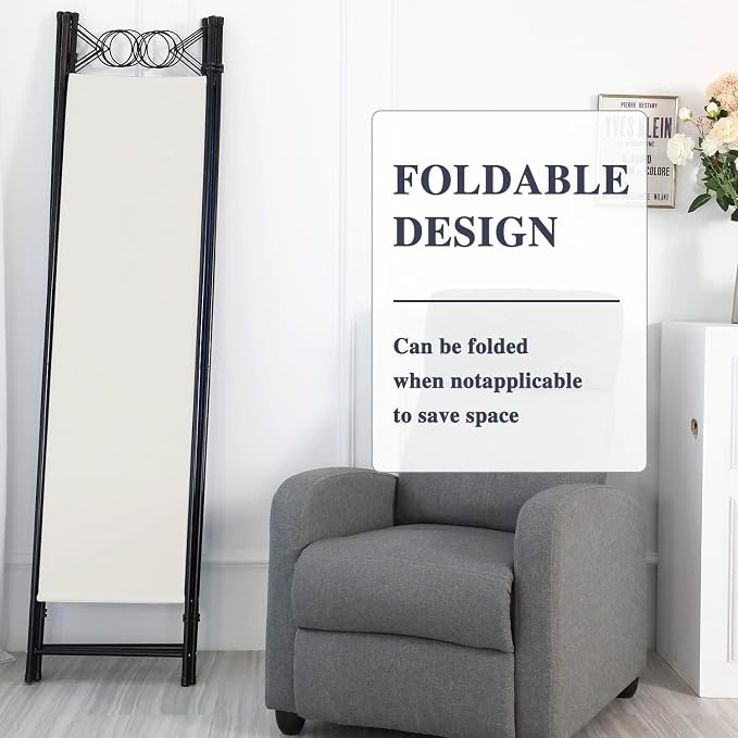Room Divider 4 Panels 6FT Room Divider Beige Privacy Panel Screens | Wall - Image 6