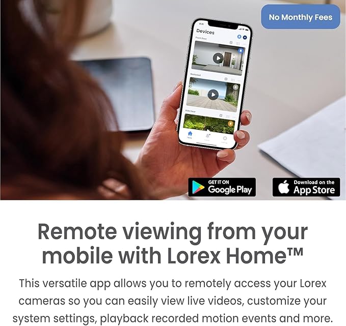 Lorex 4K Fusion DVR for Security System | 20 Channel (16 Wired + 4 Fusion) | 2TB Local Storage | Smart Motion Detection | Active Deterrence | No Monthly Fees | Voice Control | Expandable to 16TB