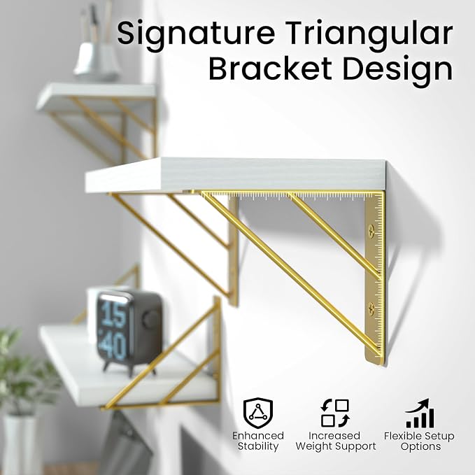 BAYKA Wall Shelves for Bedroom Decor, Floating Shelves for Living Room Kitchen - Image 7