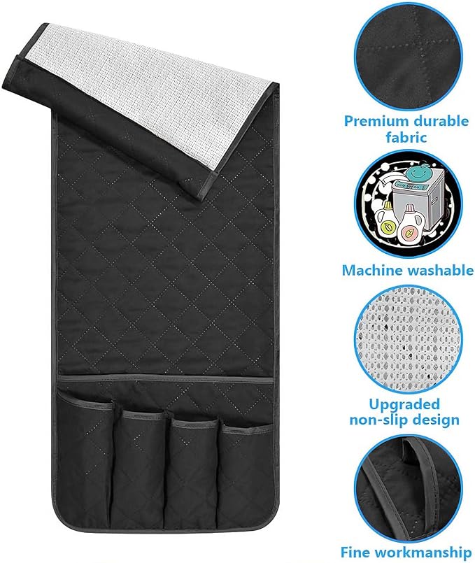Armchair Caddy for Recliner, Non Slip Sofa Arm Organizer, Couch Side Storage - Image 3