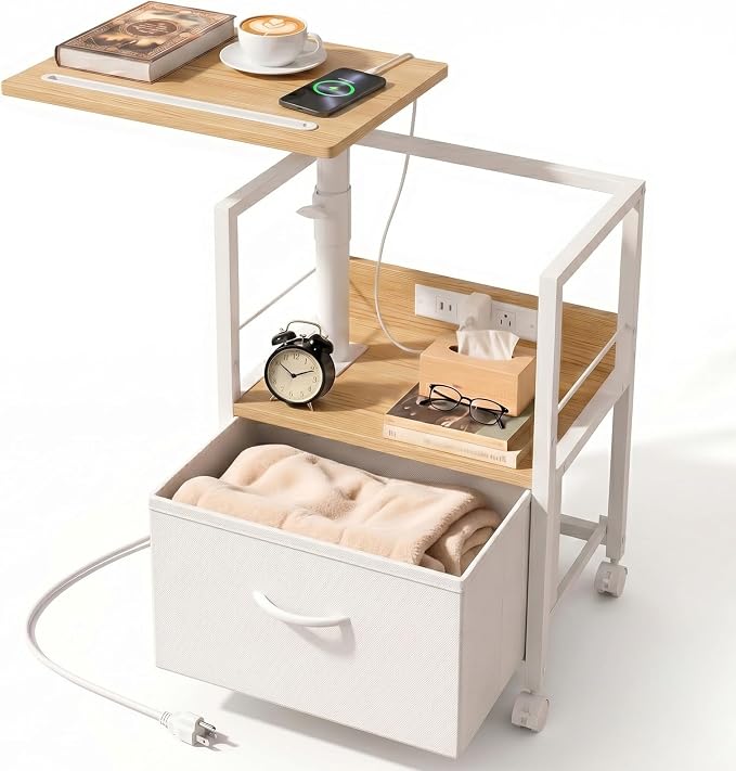Faesun Swivel Lift Top Nightstand by Faesun