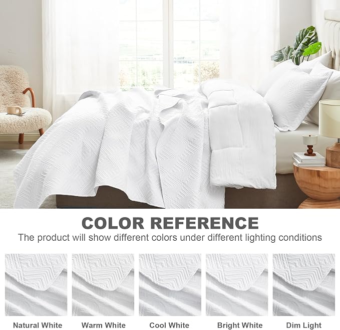 Hansleep White Quilt Queen Size - Image 6