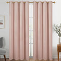 Diraysid Blush Grommet Blackout Curtains by Diraysid%2C+refresh+your+life