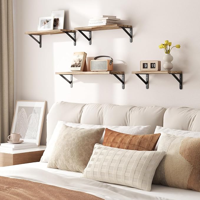 YGEOMER 4 Different Sizes Floating Shelves - Image 7