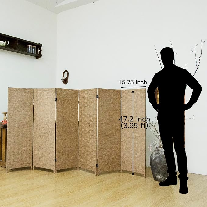 6 Panel Short Room Divider Screen - Image 5
