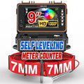 HBUDS Sewer Camera, Self Leveling Drain Camera 65ft with Meter Counter, 7mm Thick Cable, 9" HD Screen 1080P Plumbing Cameras Snake with Light, 5100mAh Battery Duct Pipe Video Inspection Cam DVR 32GB