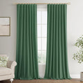 Joywell 100% Blackout Extra Long Linen Curtains 120 Inch Long by Joywell