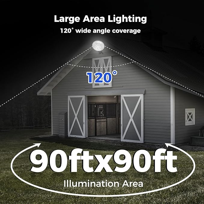 AIKVSXER LED Barn Lights 160W 24000LM Yard Area Light Dusk to Dawn Outdoor Lighting 6500K Security Flood Light IP66 Waterproof for Garden Garages Street Warehouse Farmhouse 12 Pack