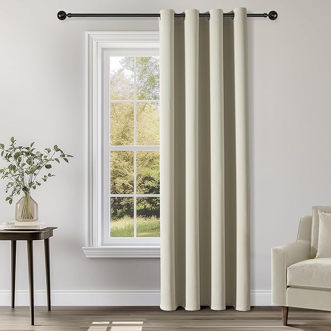 ChrisDowa Blackout Curtains for Bedroom 95 Inch Door Curtain, 1 Panel | 52W x by ChrisDowa