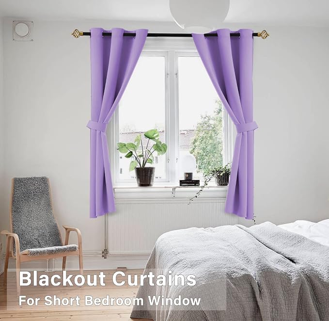 KOUFALL Lavender Purple Curtains - Image 3