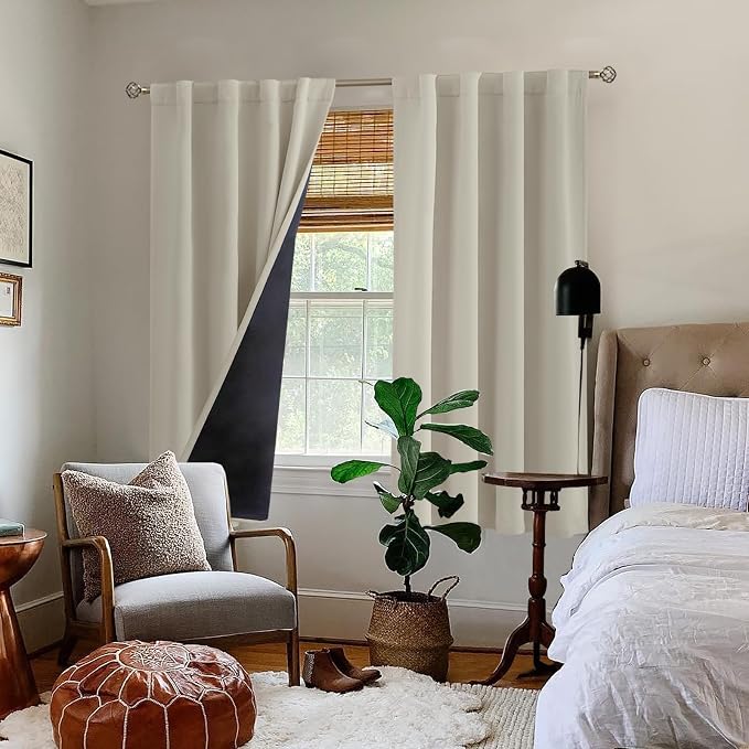 BGment Cashmere Blackout Curtains 63 Inches Long - Image 9