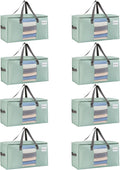 VENO Moving Bags, Wide Open Top, Light Green, 8 Pack | Moving boxes Alternative by Veno