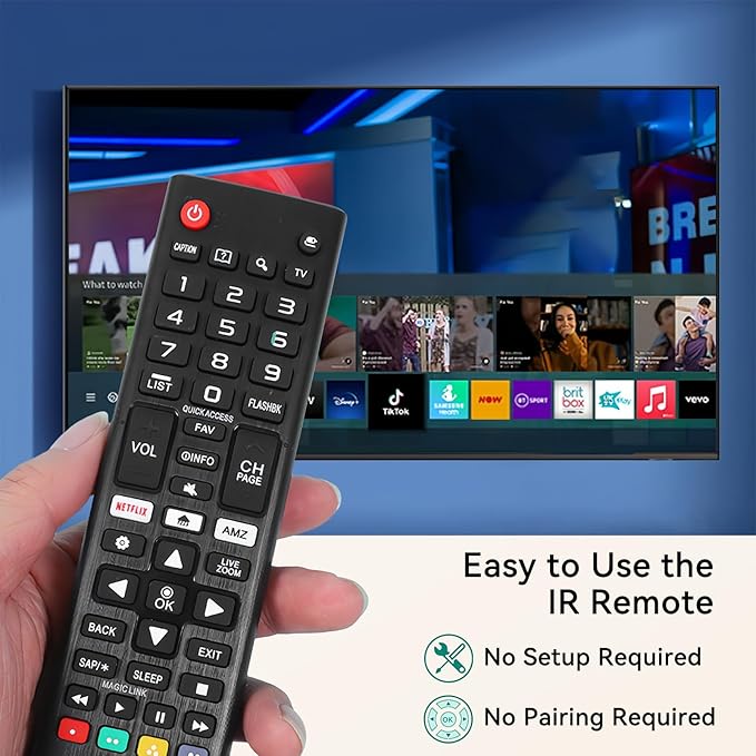 (Pack of 3) Replacement for LG TV Remote Control, Compatible with All LG Smart TVs Remote, for AKB75095307 AKB75375604 AKB74915305 AK75675304 AKB76040302 AKB76037601 AKB75675313