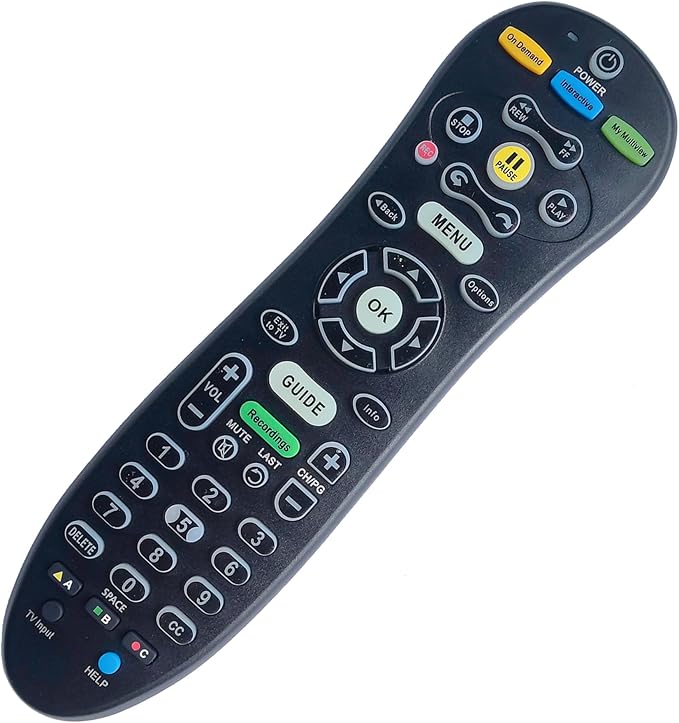 S30-S1B Universal Remote Control for AT&T TVs and TV Boxes, Easy Setup Home Entertainment Remote with Wide Compatibility and Responsive Button Design