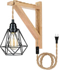 Frideko Plug in Wall Sconce Boho Farmhouse Hanging Wall Lamp by FRIDEKOHOME