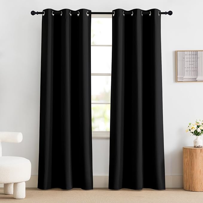NICETOWN 100% Blackout Curtains 84 Inch Length - Image 8