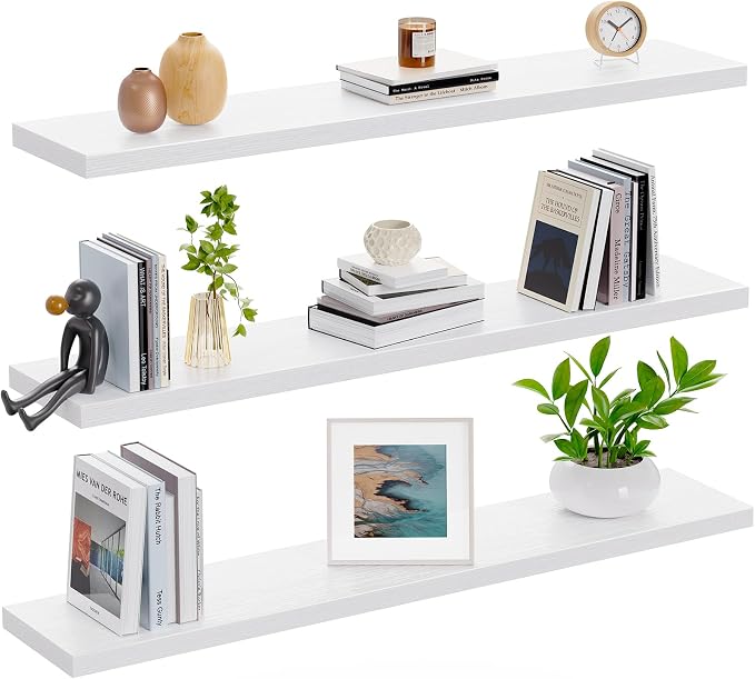Amada 35.4" Floating Shelves for Wall Decor & Storage, Living Room, 22 lbs - Image 8
