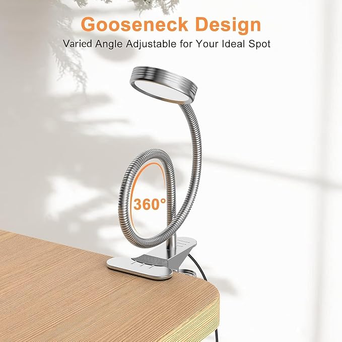 LEPOWER Clip on Light, Book Reading Lamp - Image 8