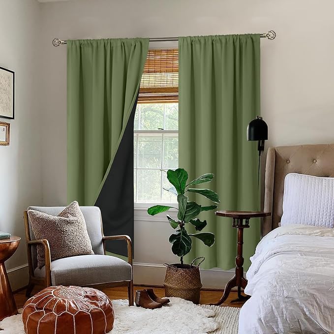 BGment Grass Green Blackout Curtains - Image 2