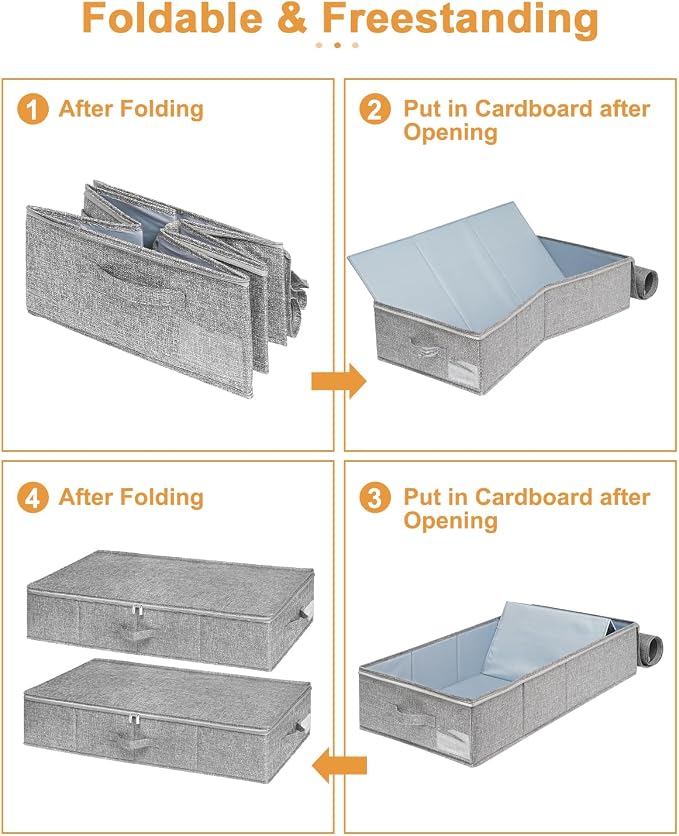 punemi 6.7 in High Under Bed Storage Container - Image 8