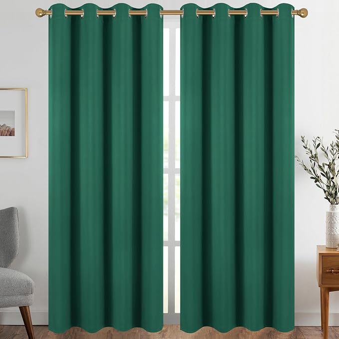 Diraysid Green Grommet Blackout Curtains by Diraysid%2C+refresh+your+life