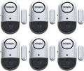 Door Alarms for Kids Safety, 6 Pack 120dB Pool Alarm Sensor for Doors and Windows, Window Alarms for Home Security, Burglar Intruder Entry Alert for Toddlers Personal Security