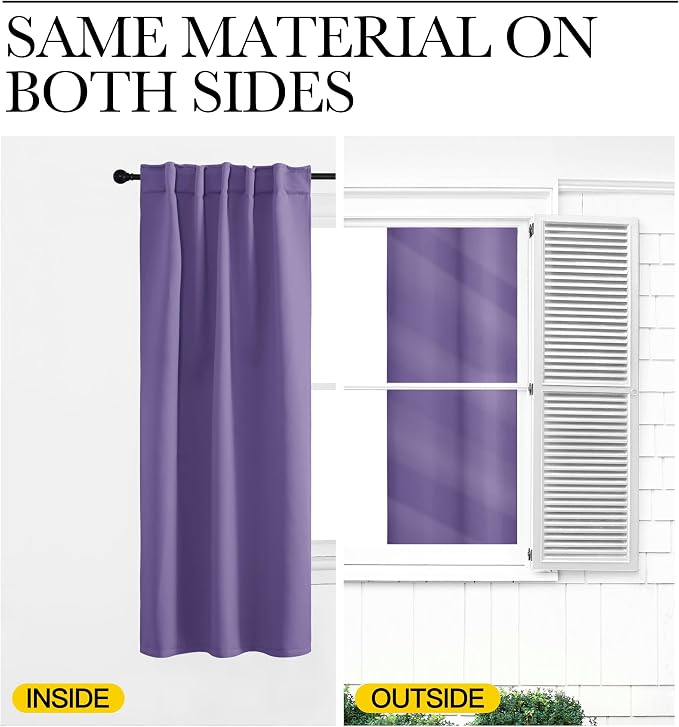 NICETOWN Bedroom Blackout Curtain Panels - Image 6