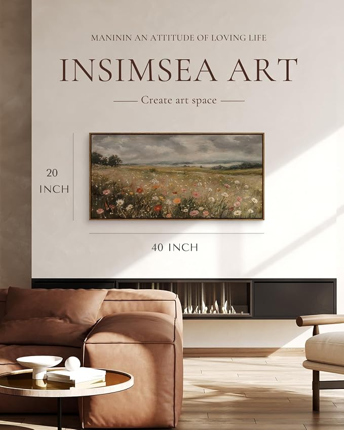 InSimSea Extra Large Framed Vintage Wall Art, Living Room Country Farmhouse - Image 3