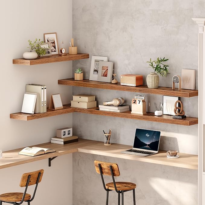 HOOBRO 70.9" Floating Shelves for Wall, for Wall Decor Storage in Bathroom - Image 6