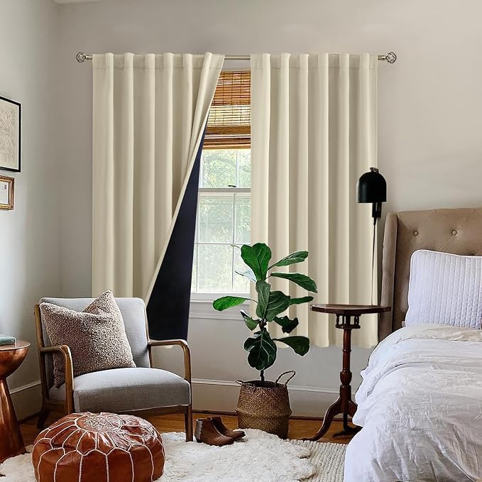 BGment Beige Full Blackout Curtains - Image 9